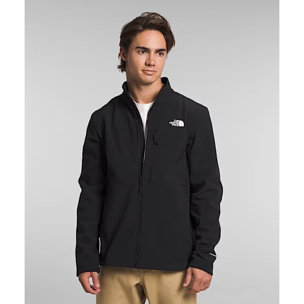 MEN'S NORTH FACE BLACK ZIP-UP JACKET, SIZE LARGE